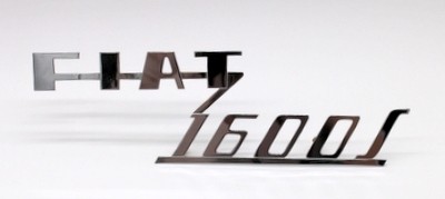 Scritta "FIAT 1600 S