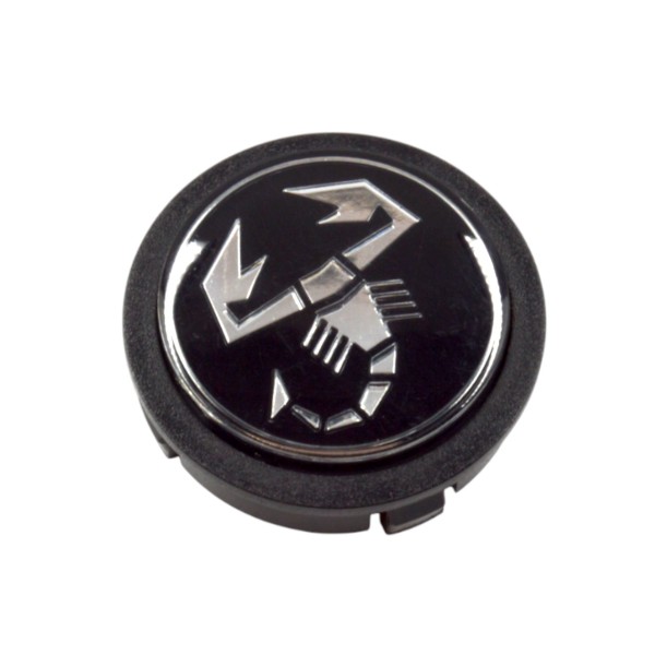 Wheel hub cap Abarth plastic black