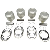 Jeu de pistons avec jeu de segments 80mm +0,6 avec dôme de 4,5mm Fiat 124 Spider 1400-1600, 124 Coupé 1400-1600 Jeu de pistons avec jeu de segments 80mm +0,6 avec dôme de 4,5mm Fiat 124 Spider 1400-1600, 124 Coupé 1400-1600