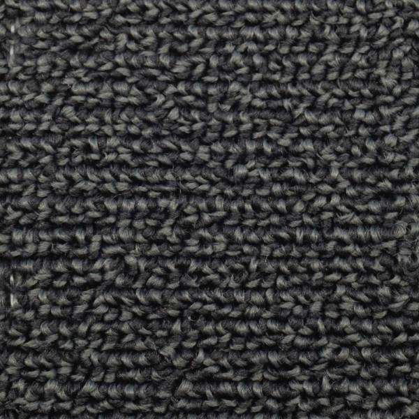 Carpet Pattern Black/Grey Loop Material Sample "B63