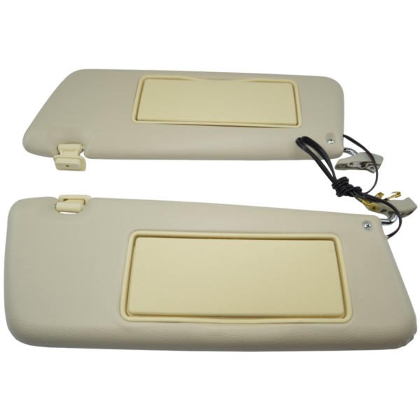 Sun visor set cream (with make-up mirrors) Mercedes-Benz R107 560SL