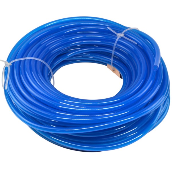 Tubo benzina 7 x 12 mm blu trasparente - metro
