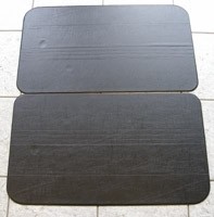 Paire de panneaux de porte noir Fiat 500 R
