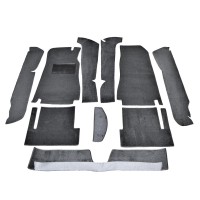 Carpet set loop (rib) Fiat 124 Spider BS-CS black Carpet set loop (rib) Fiat 124 Spider BS-CS black
