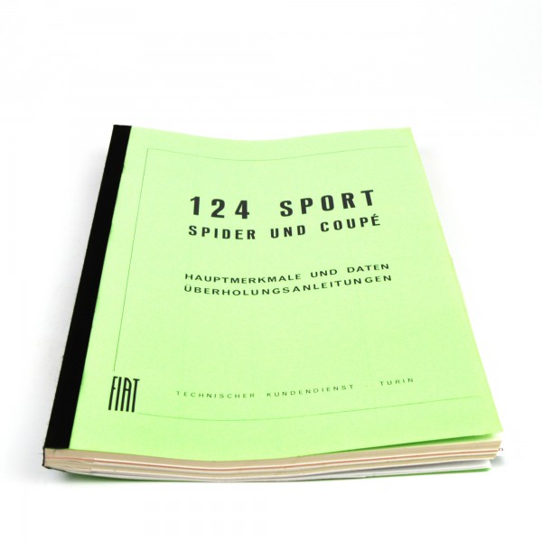 124 Sport manuel de révision de Spider / Coupé Fiat 124 Spider