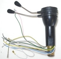 Interruptor de la columna de dirección Fiat 600 D - Seat 770 S (negro/cromado)