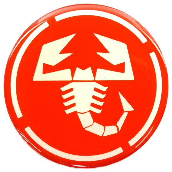 Sticker scorpion logo for CD66 and CD68 rim (with dashed edge)