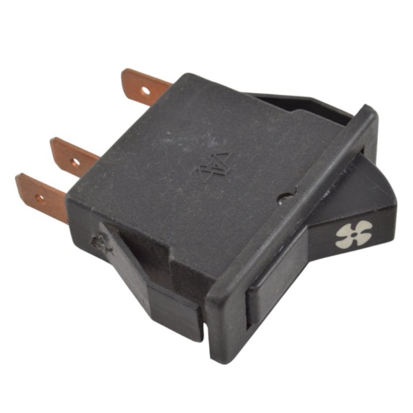 Interruptor do ventilador do aquecimento com símbolo de ventilador original Fiat 124 Spider, 124 Coupé