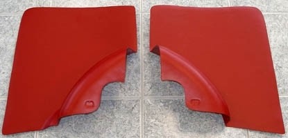 Par de paneles interiores traseros Fiat 500 F/R (rojo)