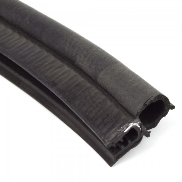 Edge protection with sealing tube at the top, trunk seal rubber seal - metre