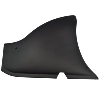 Panneau latéral arrière gauche Fiat 124 Spider (66-77) noir sans découpe pour enrouleur de ceinture