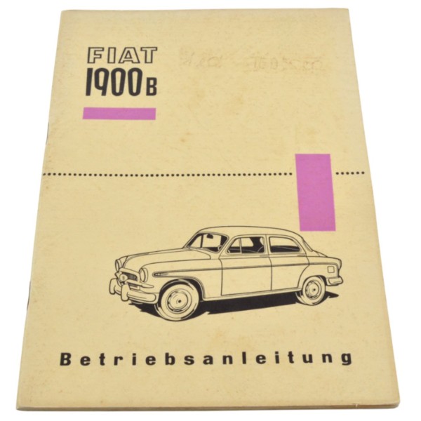 Operating instructions Fiat 1900 B German original