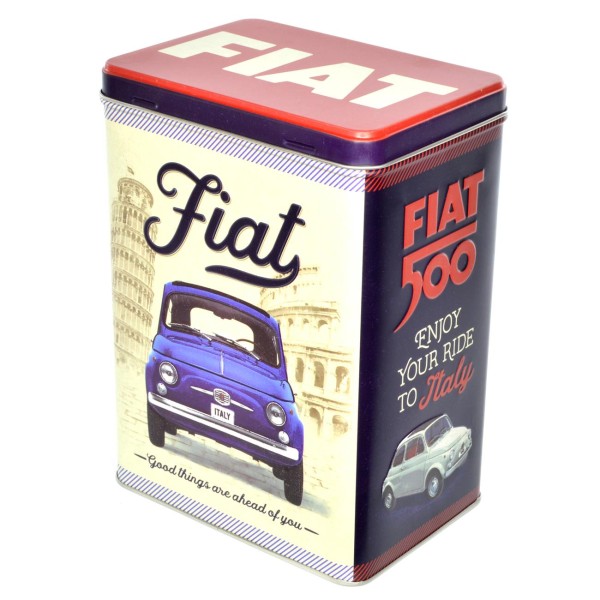 Vaso portaoggetti L 'Fiat 500 - Le cose belle sono davanti a te'.