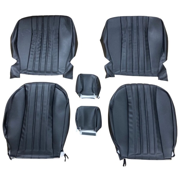 Sitzbezüge Spider Fiat 124 Spider DS US (82-85) komplett für 2 Sitze - Kunstleder