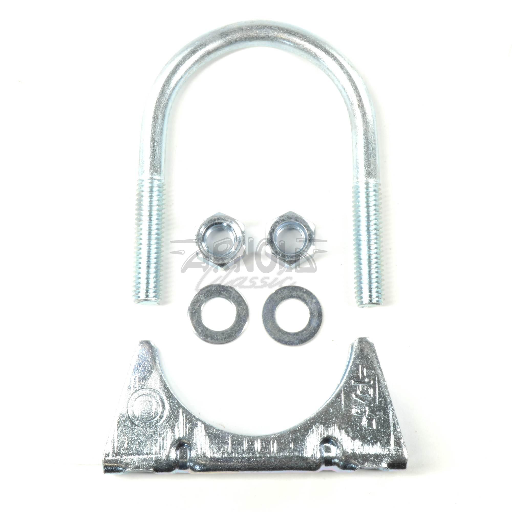 Morsetto Per Tubo Di Scarico Moto - Anello Fisso Universale In Acciaio Inox E Gomma, Antiscivolo