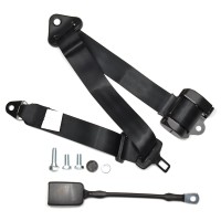 Seat belt automatic with deflector fitting black for Beetle, Porsche, Fiat, etc 3-point Seat belt automatic with deflector fitting black for Beetle, Porsche, Fiat, etc 3-point