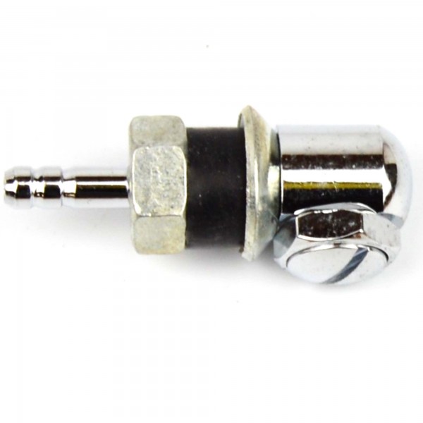 Chrome-plated washer nozzle with seal and nut Fiat 124 Spider / 500 / 850 / Dino Spider