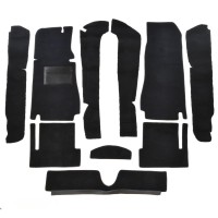 Carpet set Fiat 124 Spider AS 2nd series Velours Black Carpet set Fiat 124 Spider AS 2nd series Velours Black