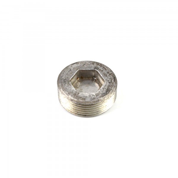 Aluminum plug in the gear housing with hex Allen 14mmt, D = 28mm Fiat 124 Spider