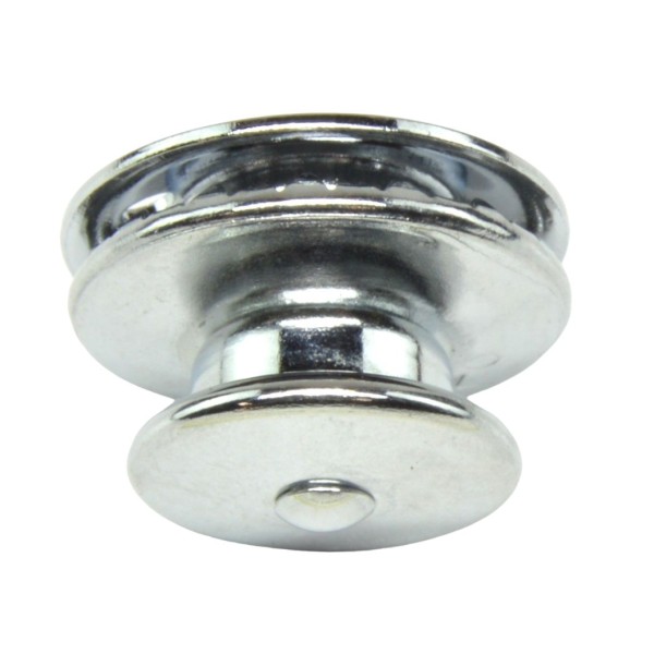 Push-button top large chrome