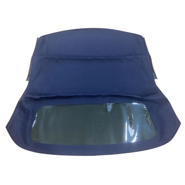 Capote in tessuto Fiat 124 Spider (79-85) blu/nero - finestrino fumè verde