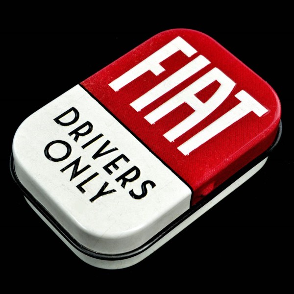 Pillendose 'Fiat Drivers Only'