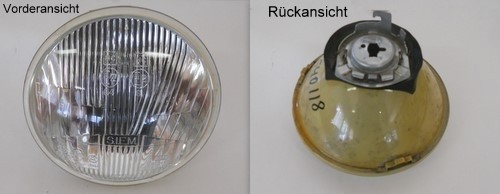 Insert de phare H1 (136 mm) d'origine Carello Fiat, Lancia, Alfa Romeo, Ferrari