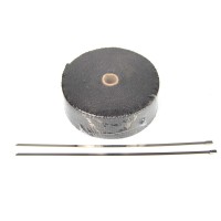 Bande de protection thermique pot d'échappement noir 50mm x 15m y compris liant Fiat 124 Spider, 124 Coupé Bande de protection thermique pot d'échappement noir 50mm x 15m y compris liant Fiat 124 Spider, 124 Coupé