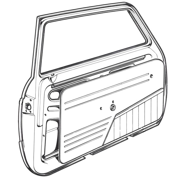 Porta anteriore sinistra Fiat 850 N, S 2a serie