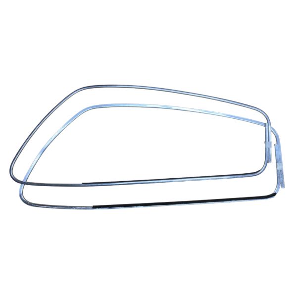 Pair of door window frames with seal Fiat 850 N/S