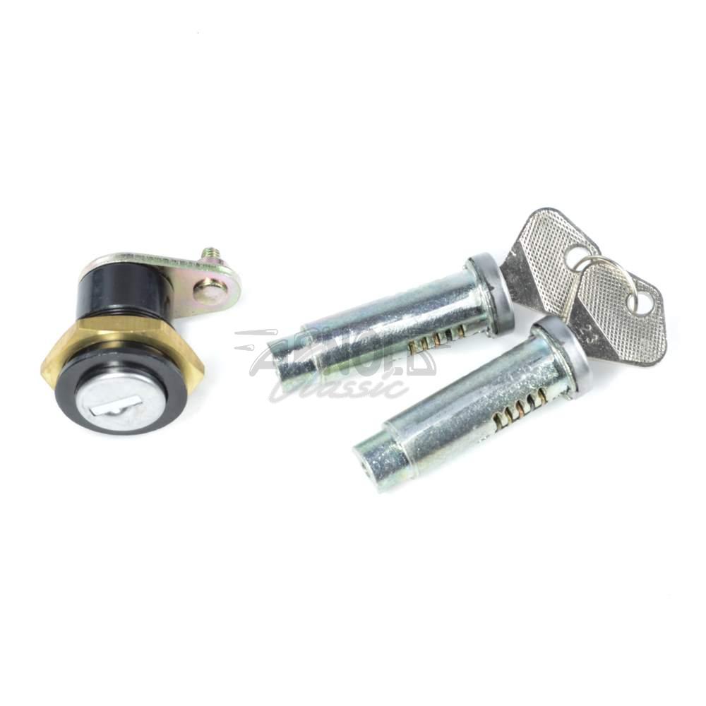 Lock cylinder set 3-piece 79-85 Fiat 124 Spider - lock doors, boot buy  spare parts