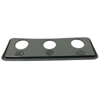 Coperchio per tre interruttori (luci, luci di emergenza, tergicristalli) originale Fiat 850 Coperchio per tre interruttori (luci, luci di emergenza, tergicristalli) originale Fiat 850