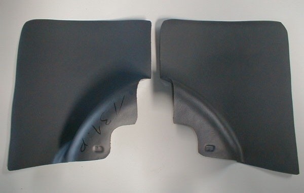 Pair of rear inner panels Fiat 500 F/R (black)
