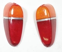 Pair of rear light caps Fiat 500 N