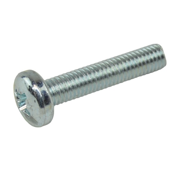 Pan head screw M5x25 steel 4.8 galvanised