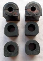 Jeu de caoutchoucs stabilisateurs avant et arrière Fiat 124 Spider AS (66-68), 124 Coupé AC Jeu de caoutchoucs stabilisateurs avant et arrière Fiat 124 Spider AS (66-68), 124 Coupé AC