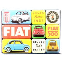 Magnet set (9 pcs) 'Fiat 500 - Loved Since 1957' Magnet set (9 pcs) 'Fiat 500 - Loved Since 1957'