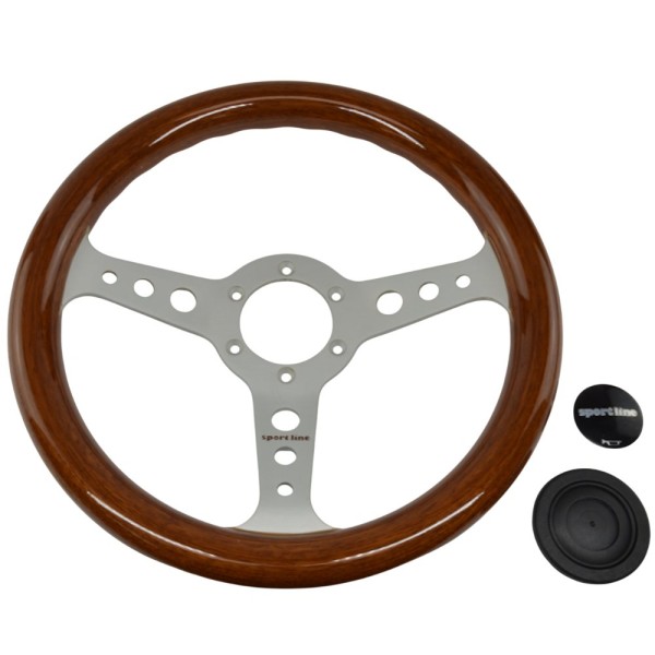 Wooden steering wheel mahogany (320 mm) Fiat 124 Spider