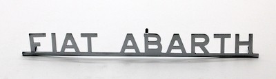 Inscription FIAT ABARTH chromée emboîtée 124 CSA Spider