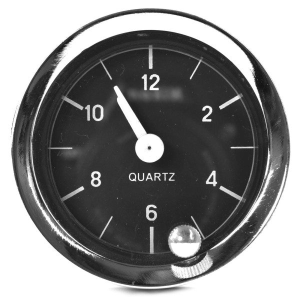Clock analogue, chromed ring 66-82 Fiat 124 Spider / Coupe / Limousine - Time clock