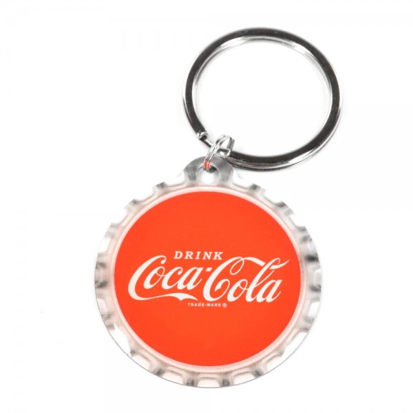Key ring round "Coca-Cola - Logo Red Crown Cap"