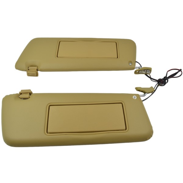 Set of beige sun visors (with make-up mirrors) Mercedes-Benz R107 560SL