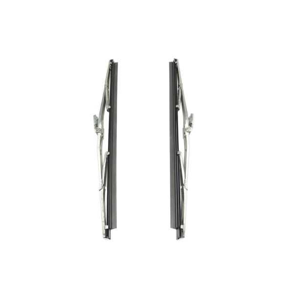 Set di spazzole tergicristallo in acciaio inox Fiat 500, 600, 1100 (montaggio 5 mm)