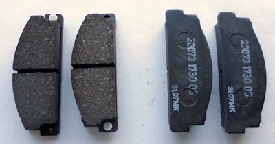 Set of front brake pads Fiat 131 - Fiat 132