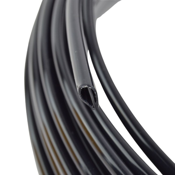 Perfil de calha para Fiat 500, 126, 600, 850 (preto) - metro