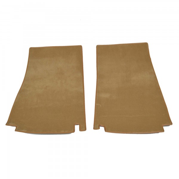 Inlay mats front beige (suede) Fiat 124 Spider - floor mats Protection