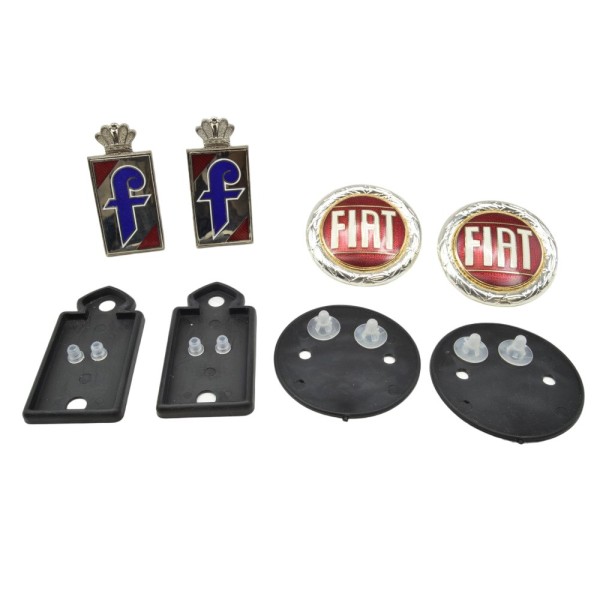 Emblem set Fiat 124 Spider (up to 82)