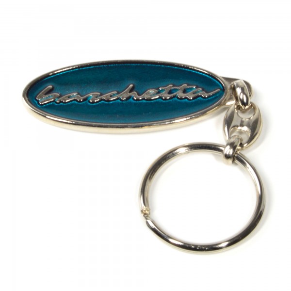 Porte-clés FIAT Barchetta bleu ovale