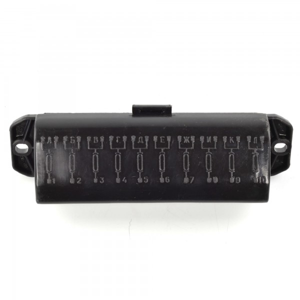 Fuse box with cover 10 fuses 66-78 Fiat 124 Spider / Coupe