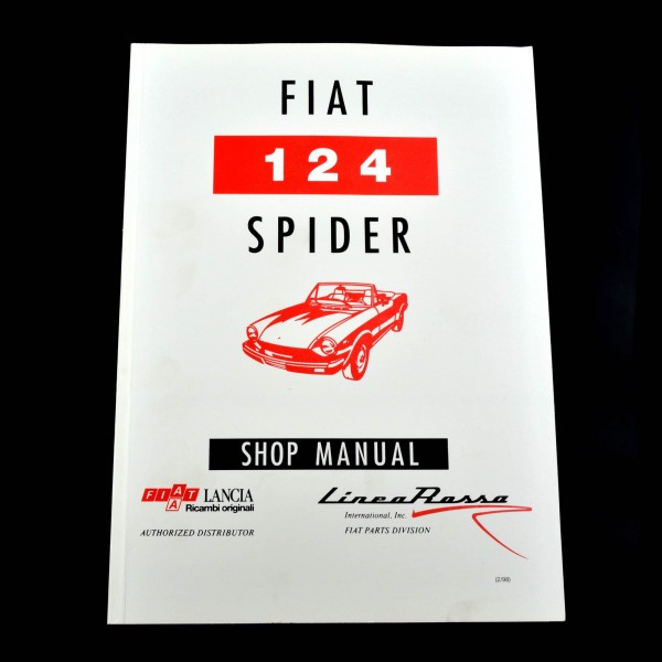 Werkstatthandbuch / Manuale d'officina 75-85 soprattutto per i modelli USA (inglese) Fiat 124 Spider